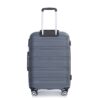 Hardshell Suitcase Spinner Wheels Pp Luggage Sets Lightweight Durable Suitcase With Tsa Lock, 3 Piece Set (20/24/28) - Gray - Image 9