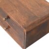 Curved Wall Mounted Bedside Table - Walnut - Image 2
