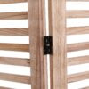 Panel Solid Wood Folding Room Divider - Natural - Image 2
