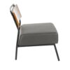 Fiji - Contemporary Chair - Gray / Walnut - Image 2