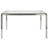 Fuji - Contemporary Dining Table I Glass Top - Clear - Image 4