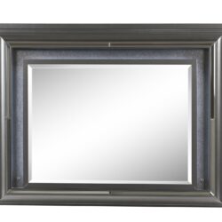 Sawyer - Metallic Mirror With LED - Gray