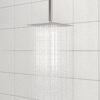 8" Ceiling Mounted Shower Arm With Flange, Stainless Steel - Brushed Nickel - Image 4