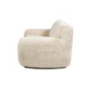 Summit - Faux Sheepskin Overstuffed Sofa - Cream Beige - Image 3