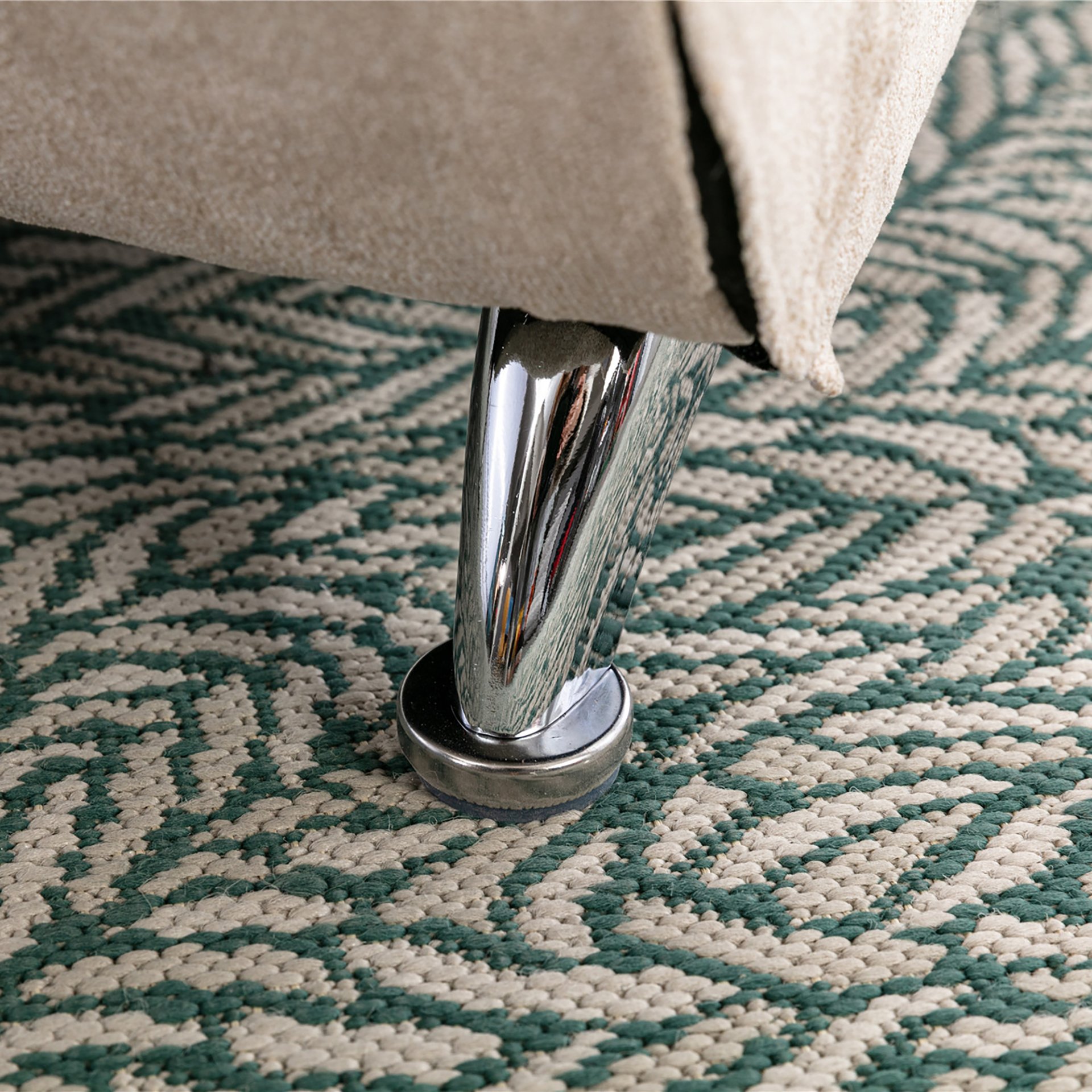 Linen Massage Chaise Lounge Indoor With Remote Control, Ergonomic Electric Massage Lounger - Beige - Image 13