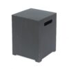 Modern Iron Tank Holder Side Table With Powder Coated Frame - Brown / Gold - Image 6
