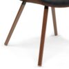 Malden - Bentwood Dining Chair With Wood Back - Distressed Black - Image 4