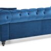 Nola - Sofa Chaise - Navy Blue - Image 4
