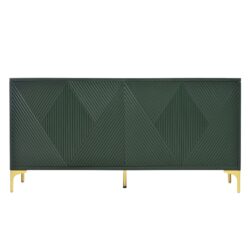 Modern Light Luxury Style Large Storage Space Sideboard With 4 Doors And Rebound Device - Olive Green