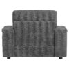 Oversized Chaise Lounge Indoor Rabbit Fur Sofa Bed With Storage Ottoman And Armrests Cup Holders With Deep Seat - Gray - Image 5