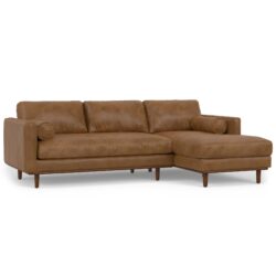 Morrison - Right Sectional Sofa - Caramel Brown