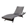 Salem - Wicker Chaise Lounge Adjustable Rattan Outdoor Chair Set - Brown Multi - Image 7