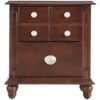 Elegant Traditional Nightstand - Cappuccino - Image 2