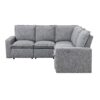 Power Recliner Chair Home Theater Seating Soft Chair With USB Port For Living Room, Bedroom, Theater Room - Gray - Image 11