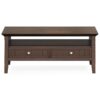 Acadian - Coffee Table With Drawer - Brown - Image 2
