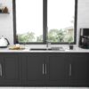 Undermount Double Bowl Kitchen Sink With 60 / 40 Design In 16 Gauge, 9" Depth - Brushed Nickel - Image 7