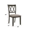 Claudia II - Weathered 7 Pieces Dining Room Set - Gray - Image 12