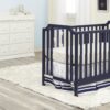 Celeste - 3 In 1 Convertible Island Crib - Navy Blue - Image 6
