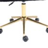 Modern Home Office Desk Chair With Adjustable Height And Swivel Wheels - Black - Image 26