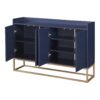 Modern Sideboard Elegant Buffet Cabinet With Large Storage Space For Dining Room, Entryway - Navy - Image 11