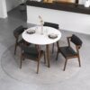 Edwin - Mid-Century Modern Dining Chair (Set of 2) - Black / Brown - Image 17