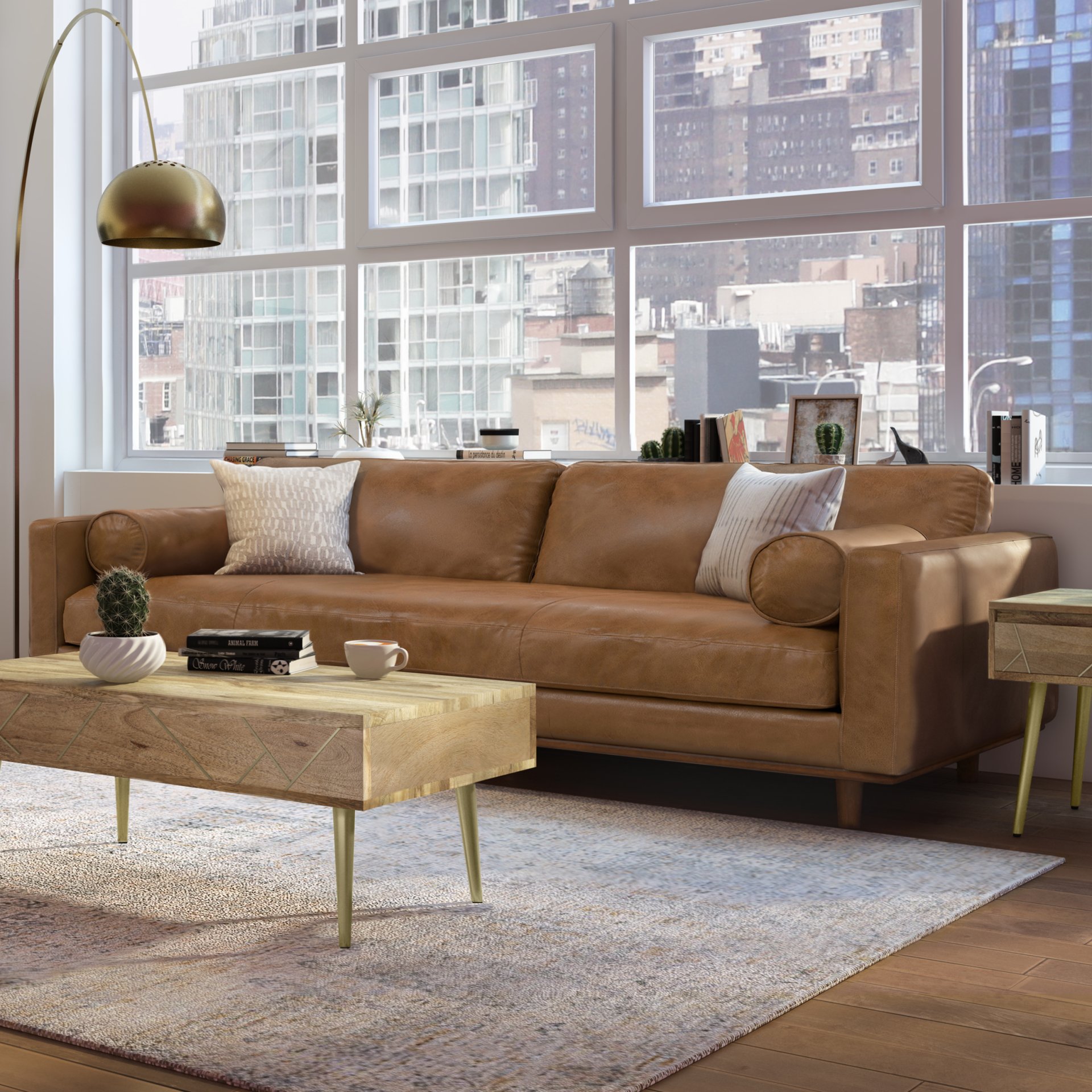 Morrison - Sofa - Caramel Brown - Image 9