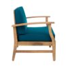 Kaleidoscope - Club Chair With Slat Paneling - Blue - Image 7