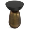 Clement - Cast Aluminum Side Table - Black - Image 2