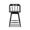 Breda - Turned Bubble Spindle Low Back Counter Stool - Black - Image 4