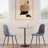 Pebble - Mid-Century Modern Adjustable Dining Or Bar Table - Walnut / Black - Image 5