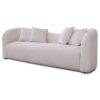 Mason - Mid-Century Modern Luxury Tight Back Curvy Couch - White - Image 13