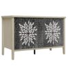 Sideboard Buffet Cabinet, Storage Cabinet With Storage, Modern Storage Cabinet With 4 Doors & Adjustable Shelves For Living Room, Dining Room, Kitchen And Entryway - Black / Natural - Image 18