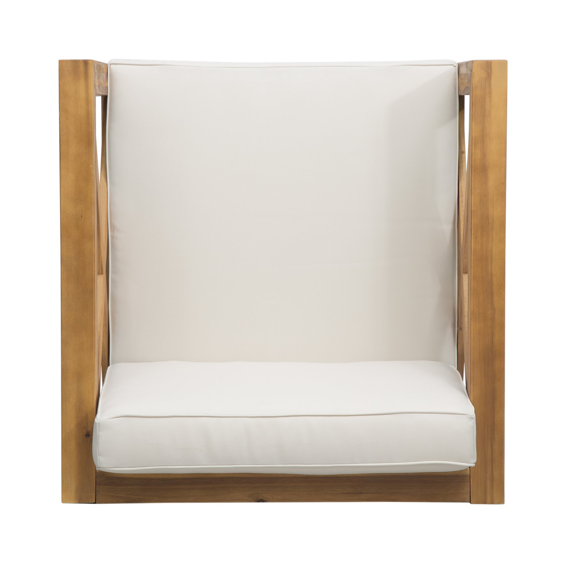 Brava - Modern Club Chair With Water Resistant Cushions - Beige - Image 9