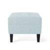 Classic Ottoman With Cushioned Top - Blue - Image 6
