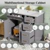Bathroom Vanity With Sink, Soft Close Doors, And Storage Drawers - Gray - Image 5