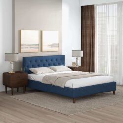 Graceville - King Size Platform Bed - Blue