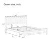 Queen Size Platform Bed With Sturdy Slats Support - Espresso - Image 2