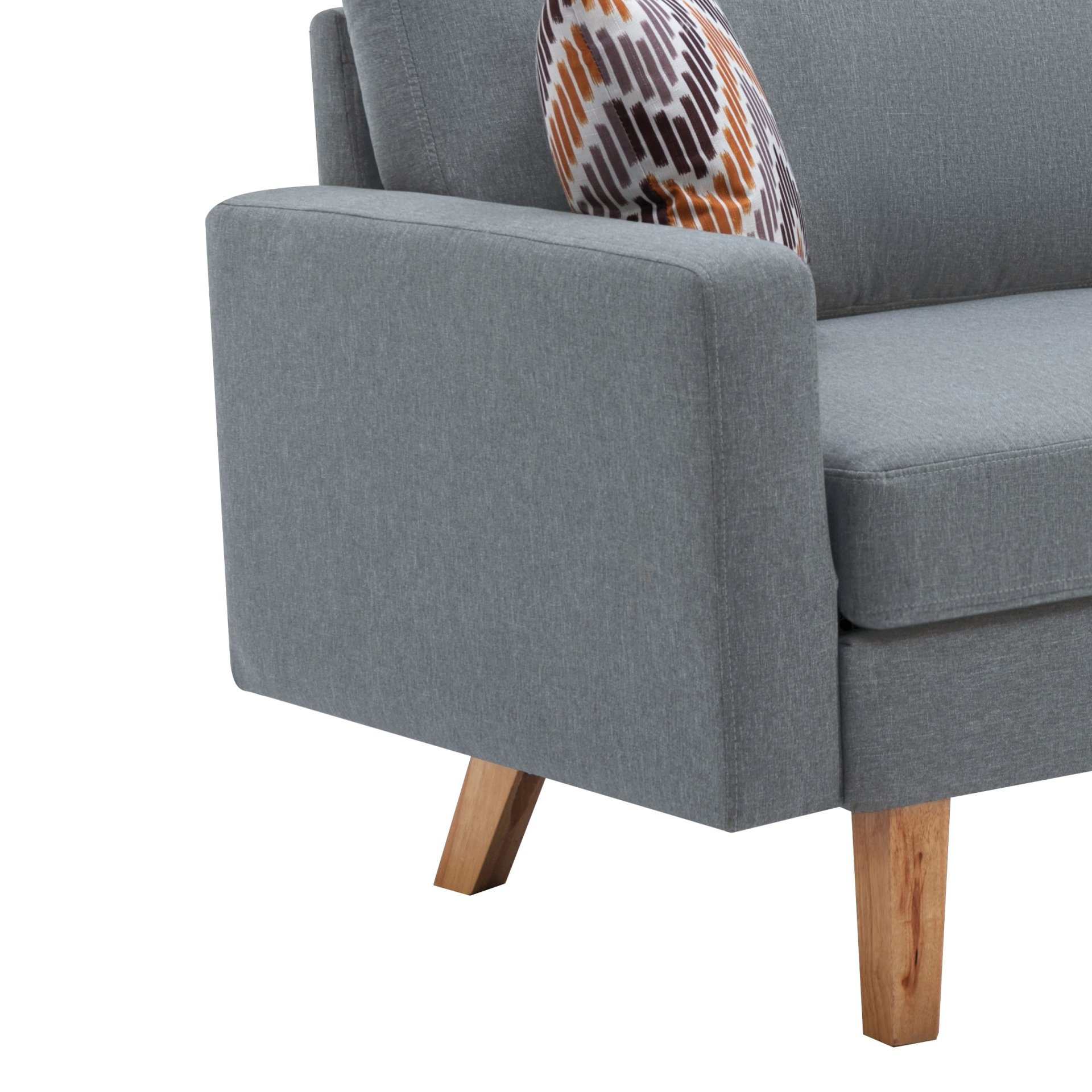 Bahamas - Sofa With 2 Throw Pillows - Gray - Image 5