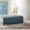 Tufted Top Soft Close Storage Bench - Blue - Image 2