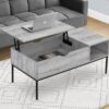 Table, Rectangular, Lift - Top, Contemporary & Modern - Gray - Image 11