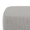Nate - Square Pouf - Patterned Gray Melange - Image 4