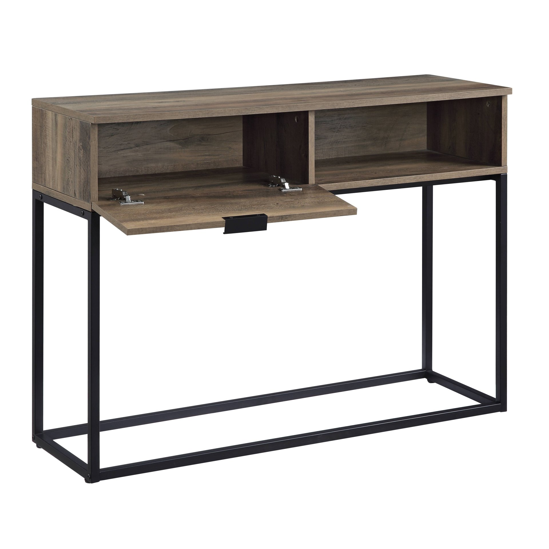 Galeno - Legs Writing Desk - Rustic Oak / Black - Image 10