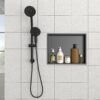 Stainless Steel Shower Niche 19" X 15" Durable And Waterproof - Gunmetal Black - Image 4