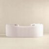 Mason - Mid-Century Modern Luxury Tight Back Curvy Couch - White - Image 7