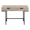 Computer Desk For Home Office, Laptop, Storage Drawers, Contemporary Versatile Placement - Taupe - Image 2