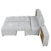 Versatile Sofa Bed Modular Sofa Free Combined Sofa With 2 Storage Racks - Gray - Image 19