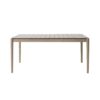 Contemporary 7 Piece Dining Set With Upholstered Armless Chairs And Metal Legs - White / Brown - Image 4