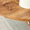 Elegant Coffee Table With Double Drawers And Transparent Glass Sides - Wood - Image 17