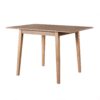 3 Piece Kitchen Dining Set With Drop Leaf Dining Table And 2 Dining Upholstered Chairs, Dining Room Set For Small Places - Natural - Image 21
