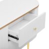 Modern TV Stand For TVs Up To 80", Entertainment Center With 4 Drawers And 1 Cabinet, Wood TV Console Table With And Handles For Living Room - White - Image 21